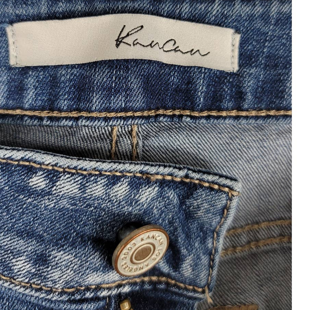 Kancan Distressed Whiskering Distroyed Skinny Jea… - image 3